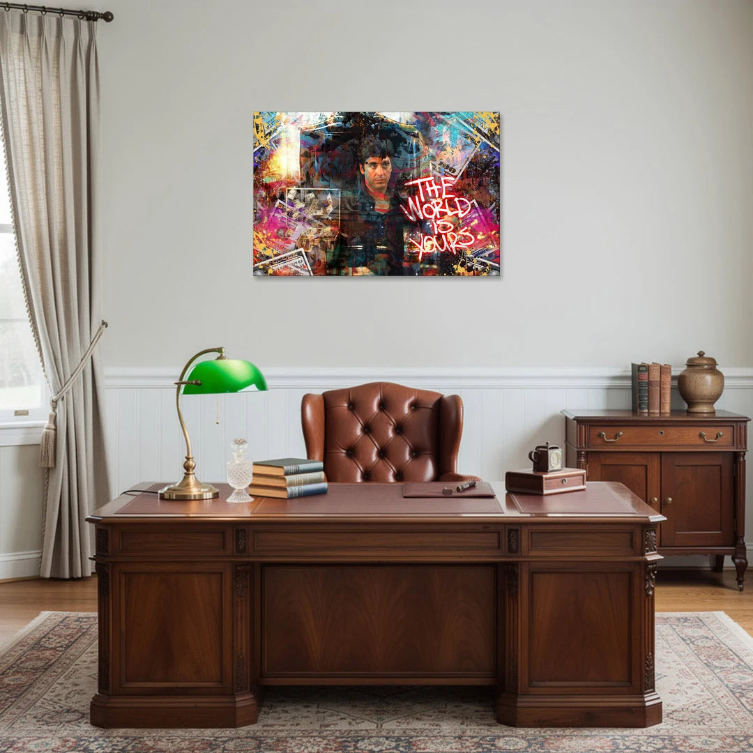 The World is Yours - Canvas Wall Art - Office - 36x24