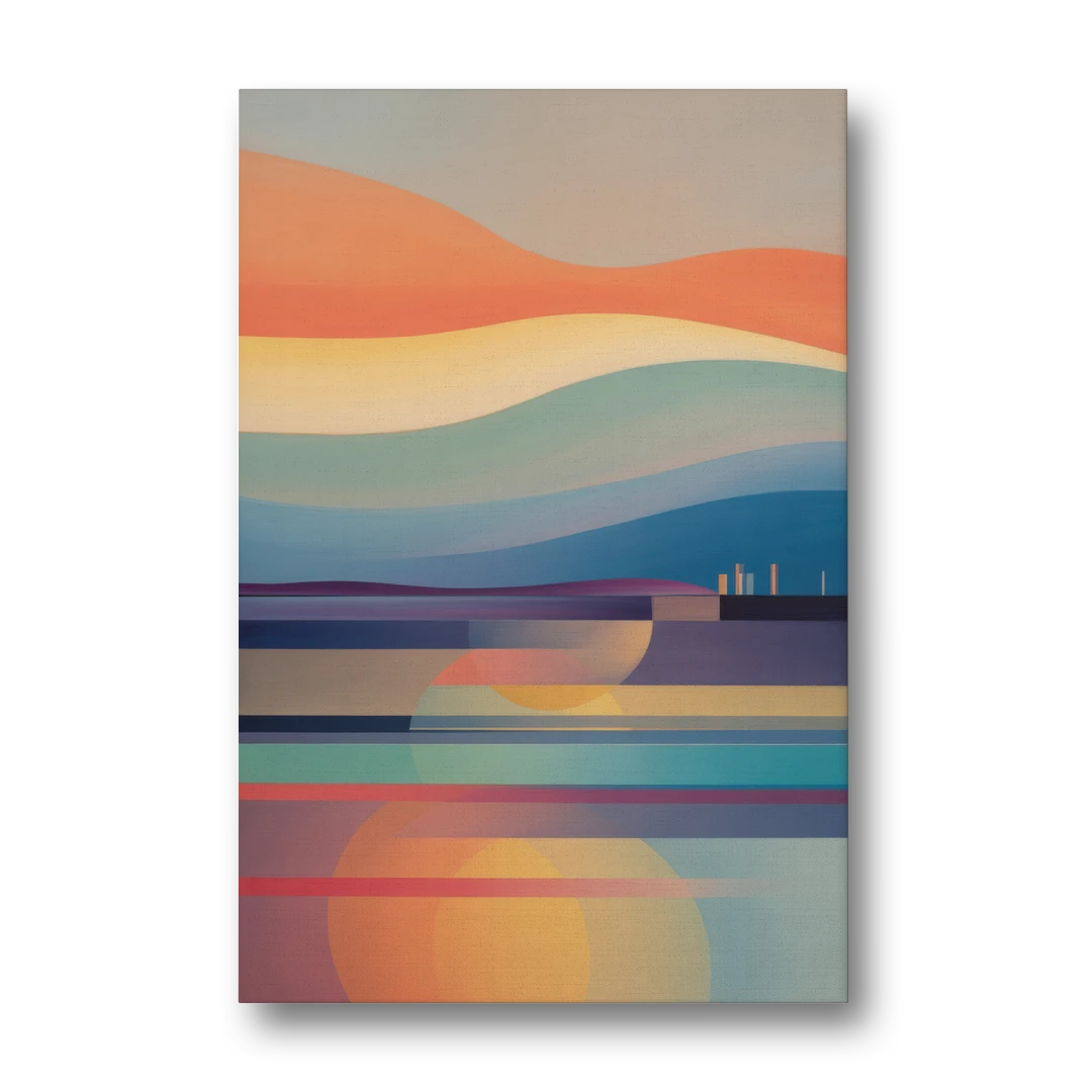 Thermaic Gulf Sunset - Canvas Wall Art - Front