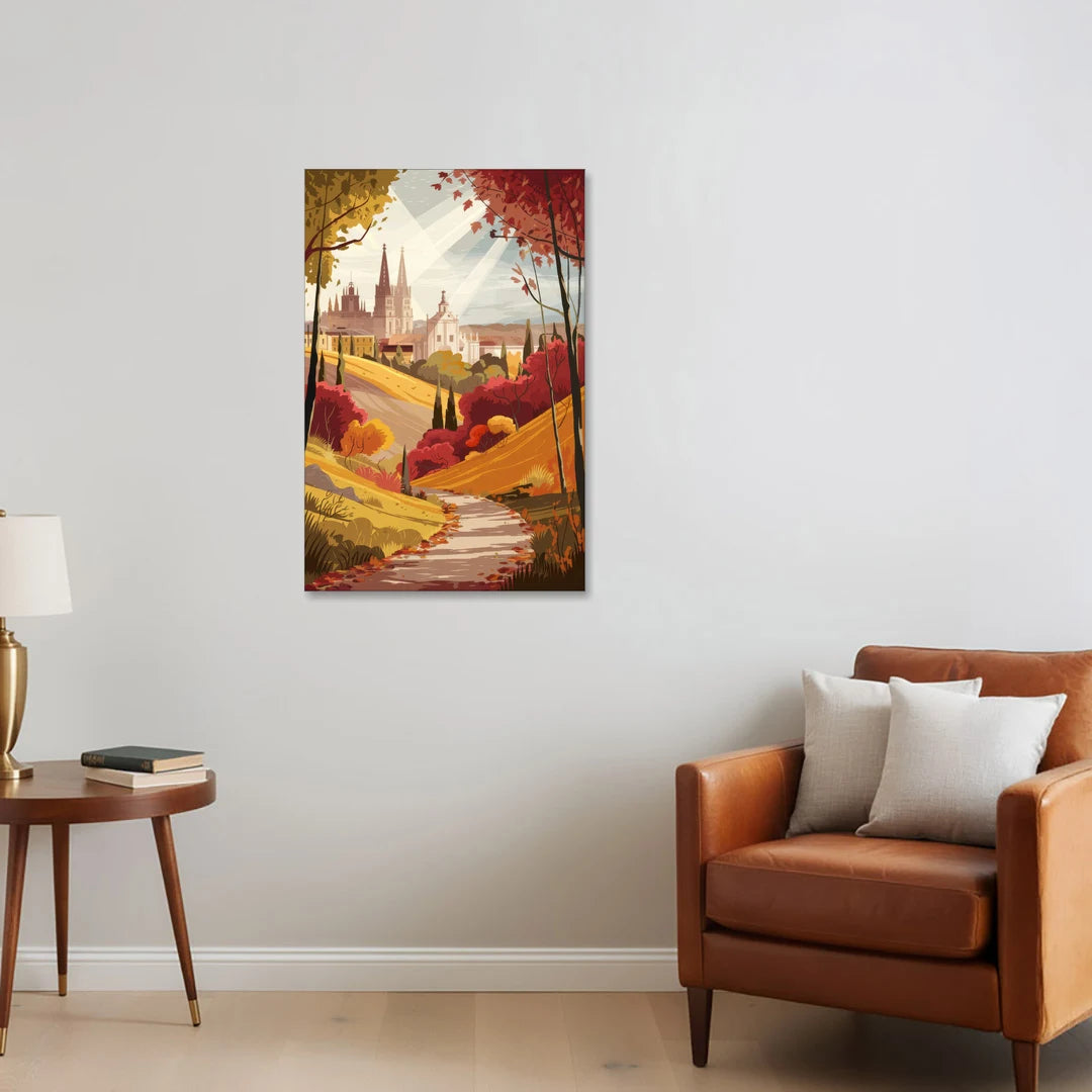 Toledo Autumn Landscape - Canvas Wall Art - Sofa - 24x36