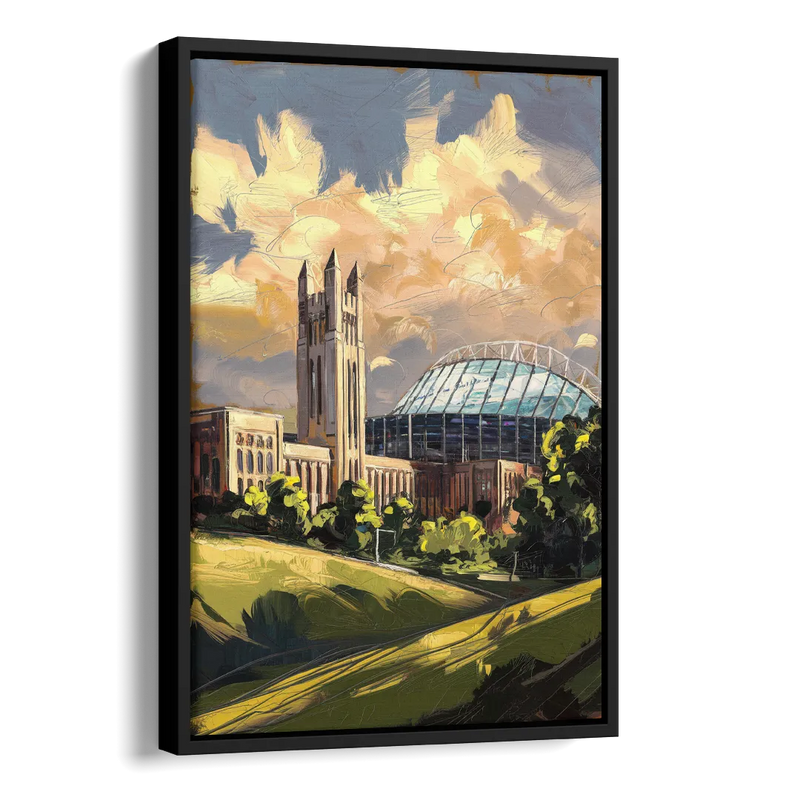 Toledo University Spirit Side - Black Canvas Wall Art