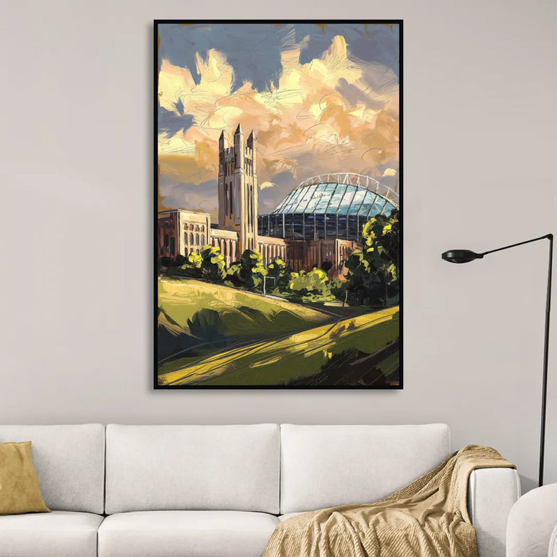 Toledo University Spirit Sitting Room - Black Canvas Wall Art