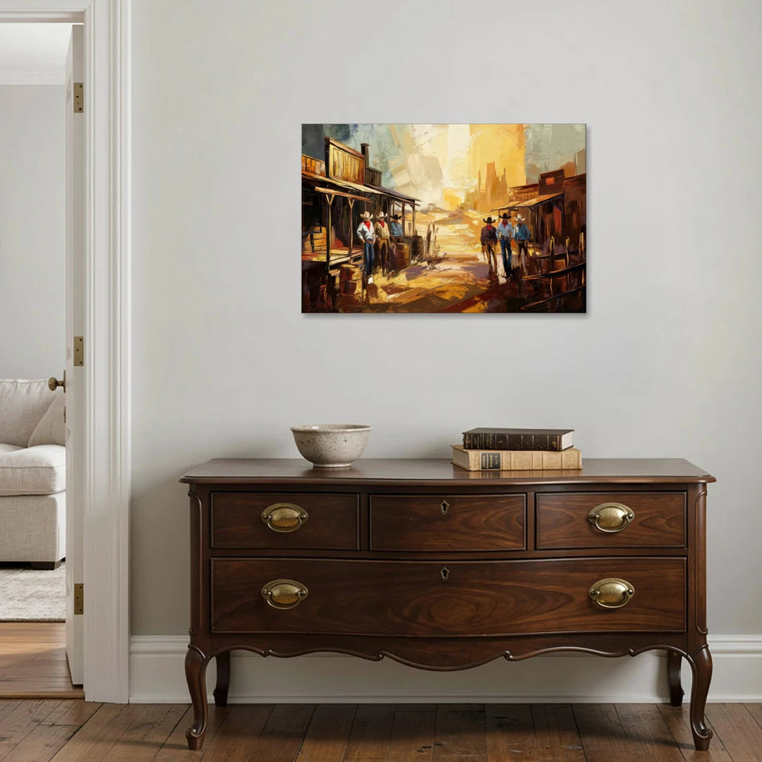 Tombstone Historic Landmarks - Canvas Wall Art - Coffee Table - 36x24