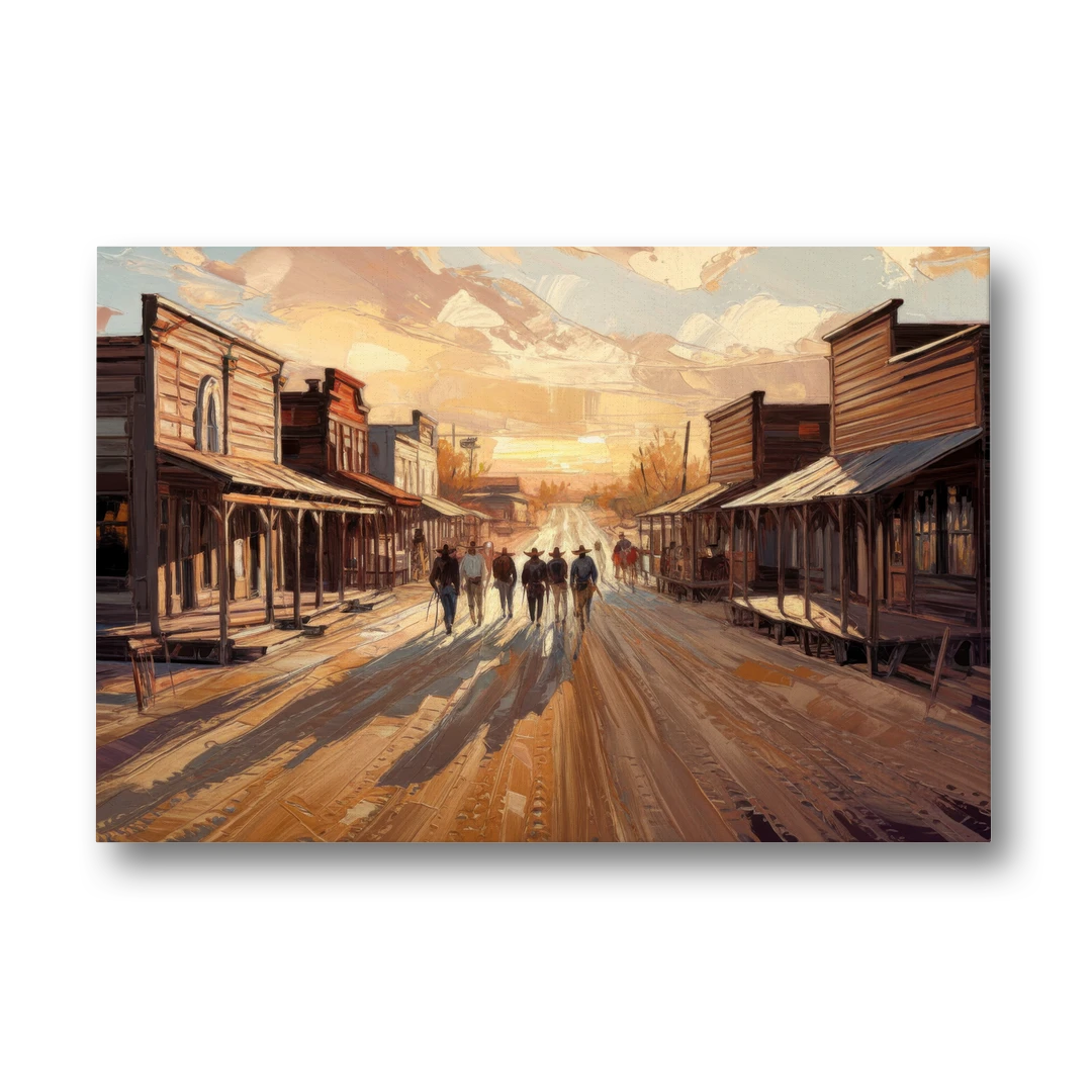 Tombstone Historic Main Street - Canvas Wall Art - Front