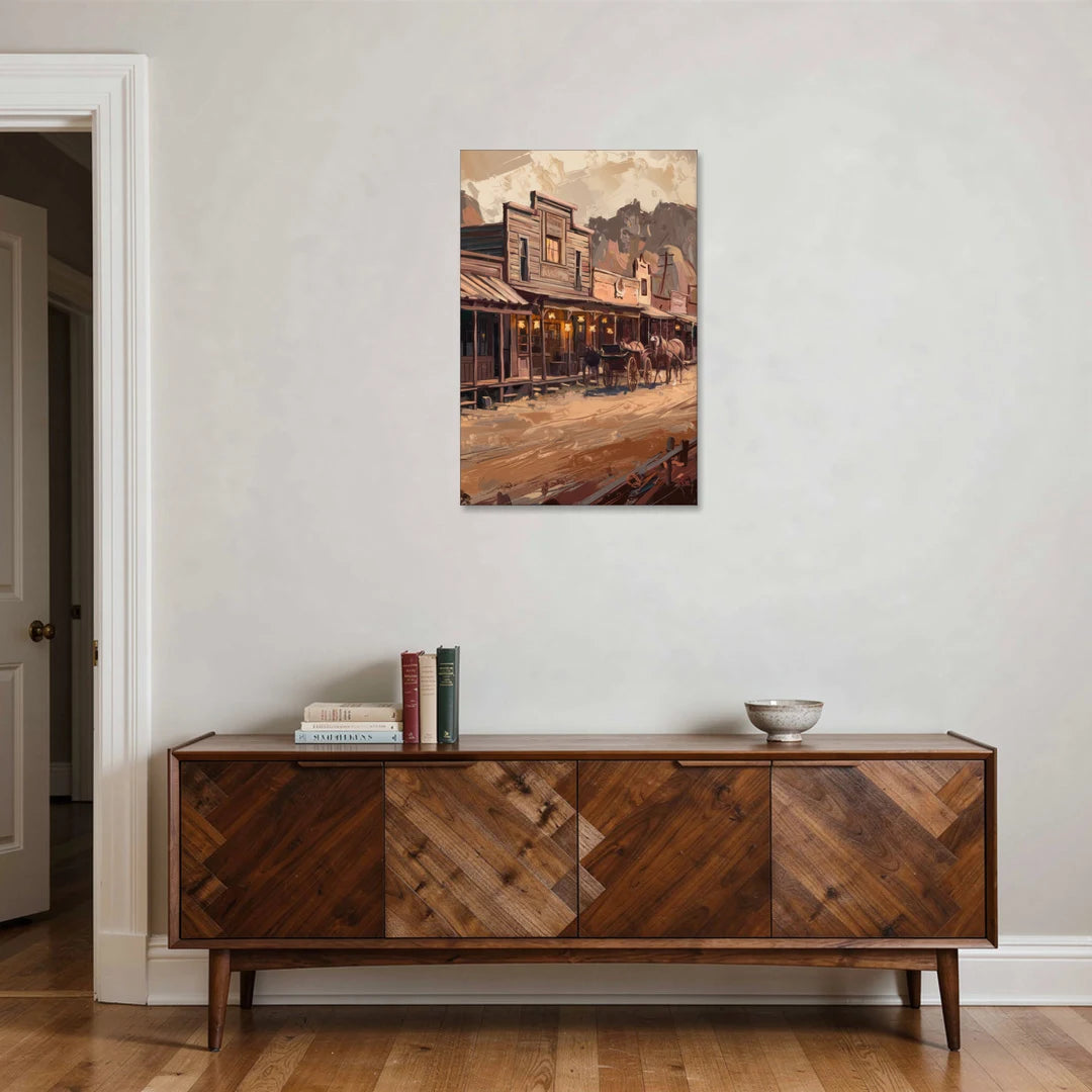 Tombstone Old West Charm - Canvas Wall Art - Coffee Table - 24x36