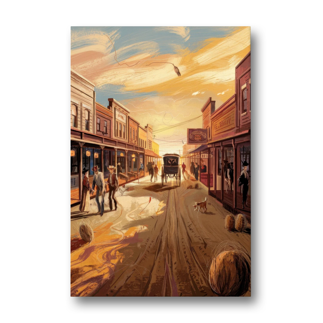 Tombstone Wild West Vibes - Canvas Wall Art - Front