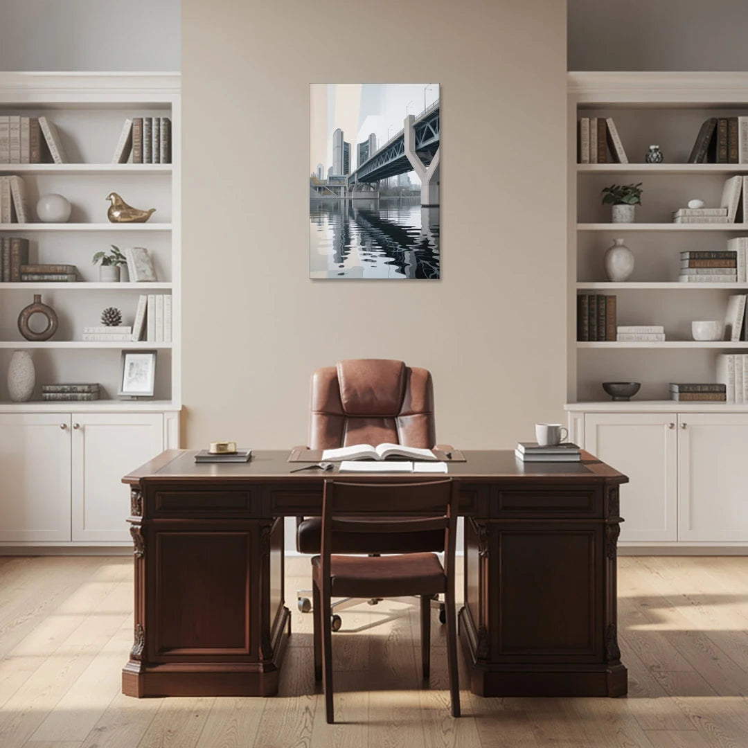 Toronto Cherry Street Bridge - Canvas Wall Art - Office - 24x36