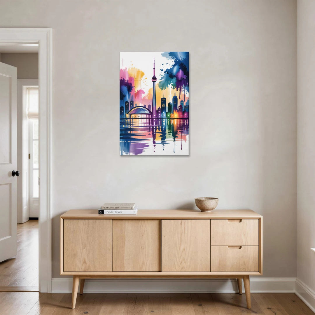 Toronto City Lights - Canvas Wall Art - Coffee Table - 24x36