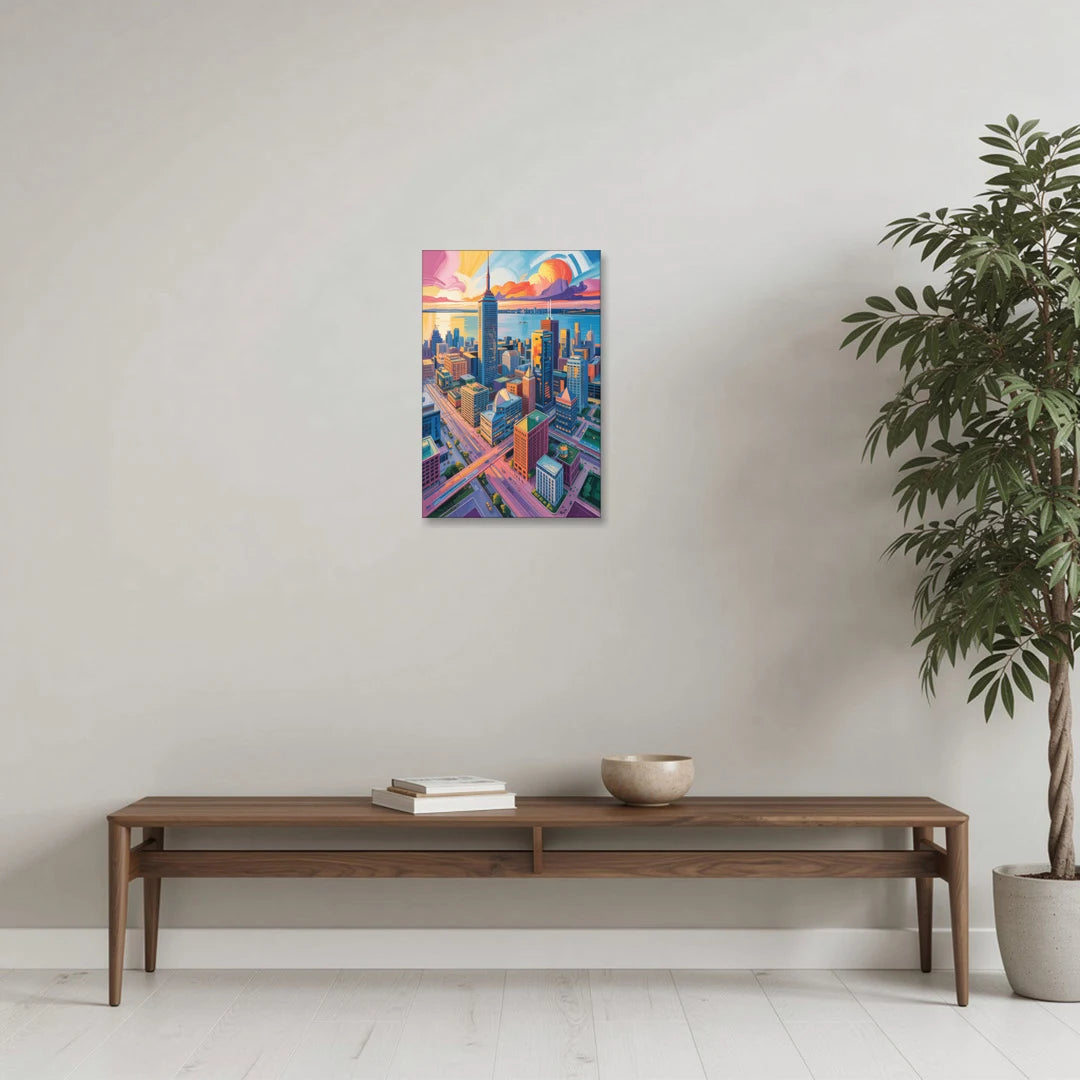 Toronto Financial District - Canvas Wall Art - Coffee Table - 16x24