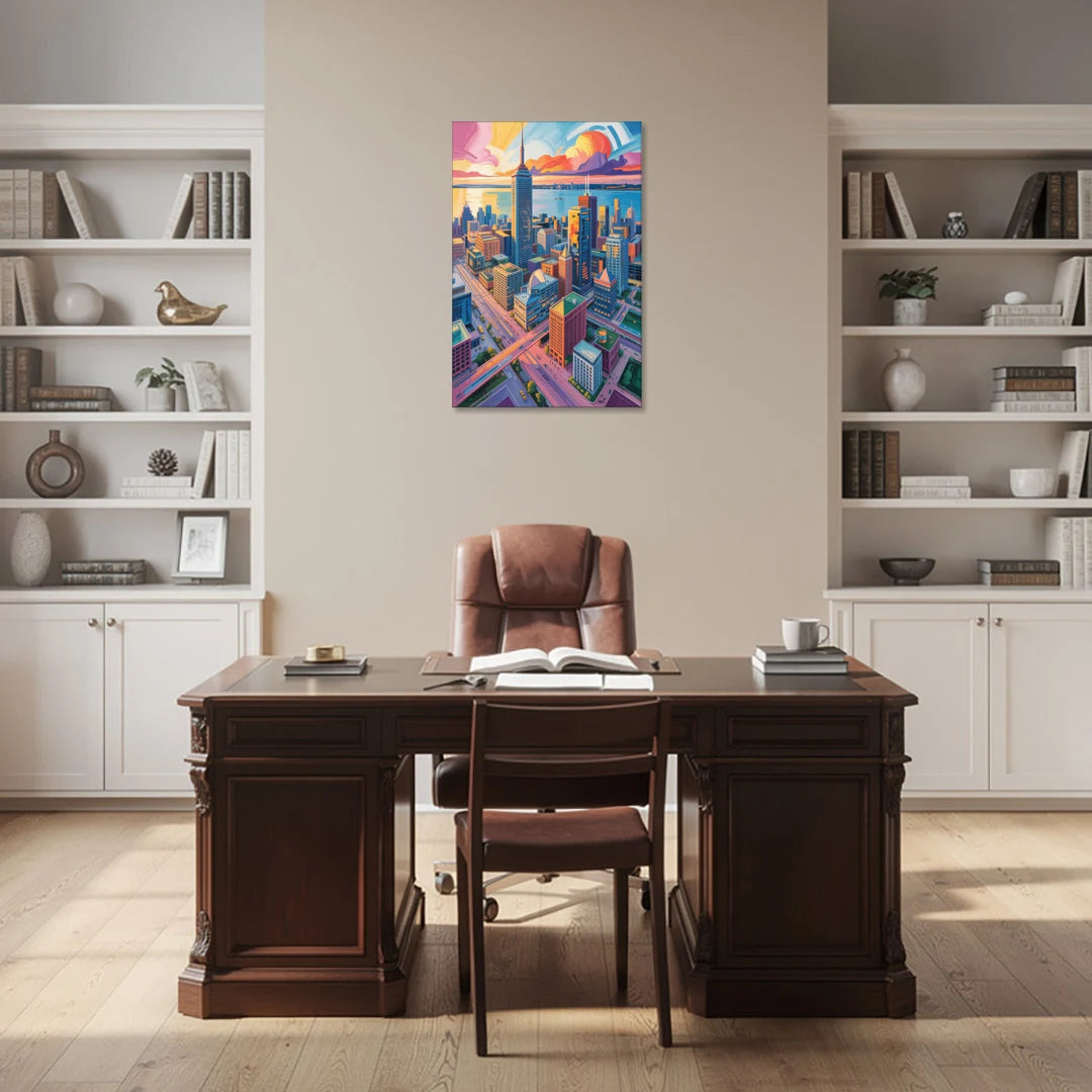Toronto Financial District - Canvas Wall Art - Office - 24x36