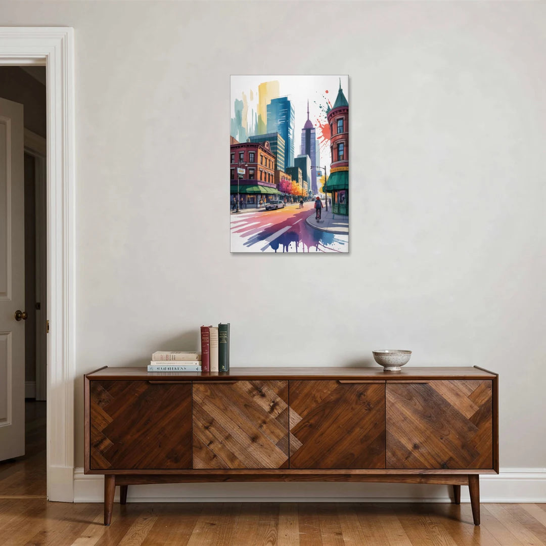 Toronto Queen Street West - Canvas Wall Art - Coffee Table - 24x36