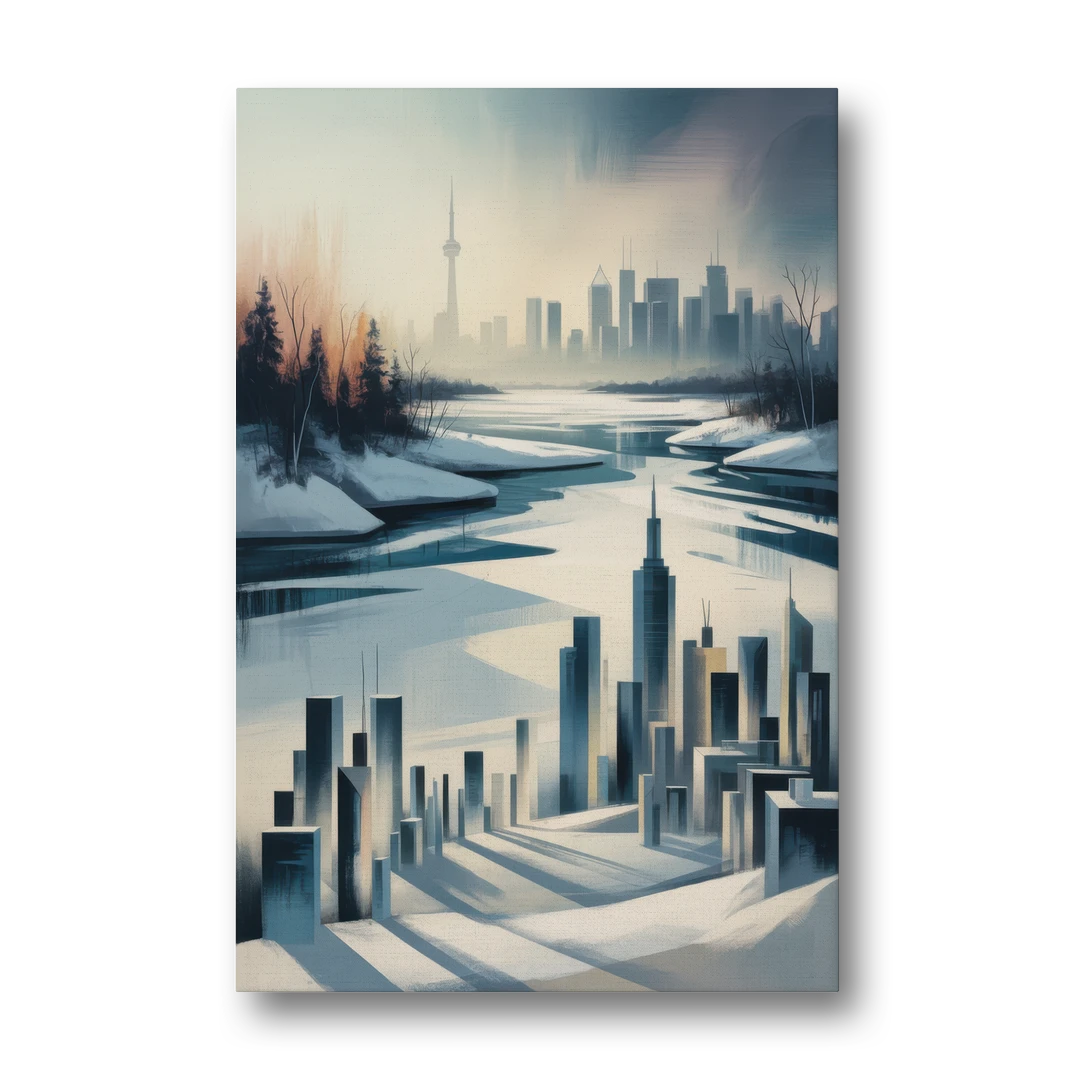 Toronto Winter Wonderland - Canvas Wall Art - Front