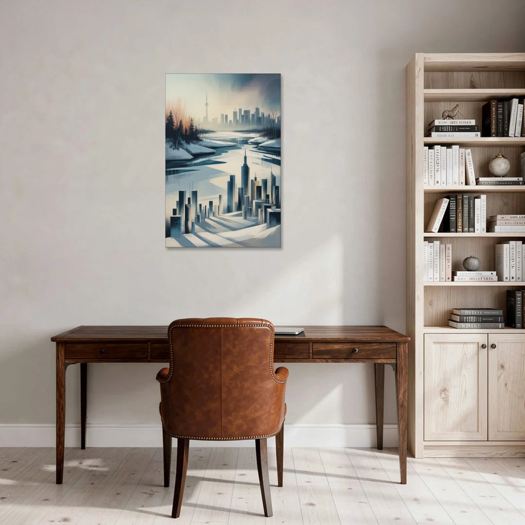 Toronto Winter Wonderland - Canvas Wall Art - Office - 24x36