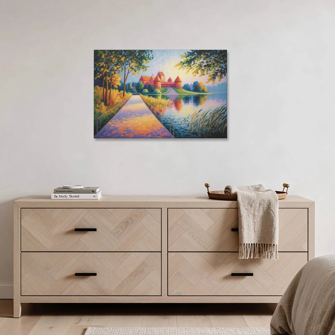 Trakai Castle - Canvas Wall Art - Coffee Table - 36x24
