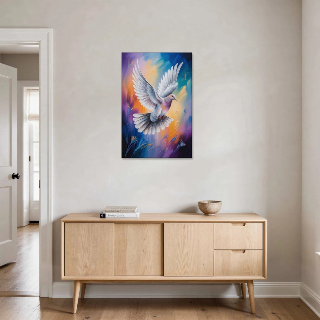 Tranquil Dove Peace - Canvas Wall Art - Coffee Table - 24x36