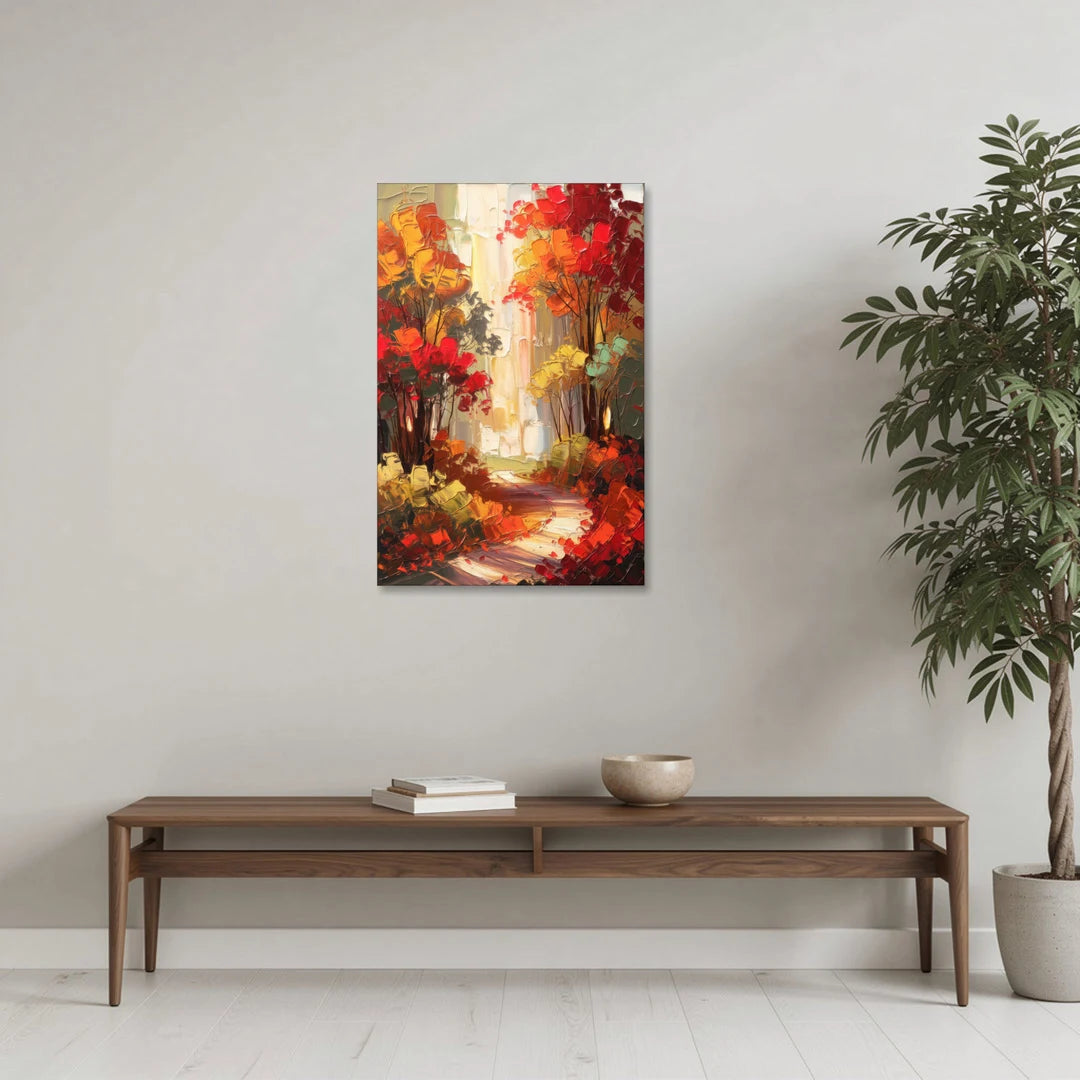 Traverse City Autumn Foliage - Canvas Wall Art - Coffee Table - 24x36
