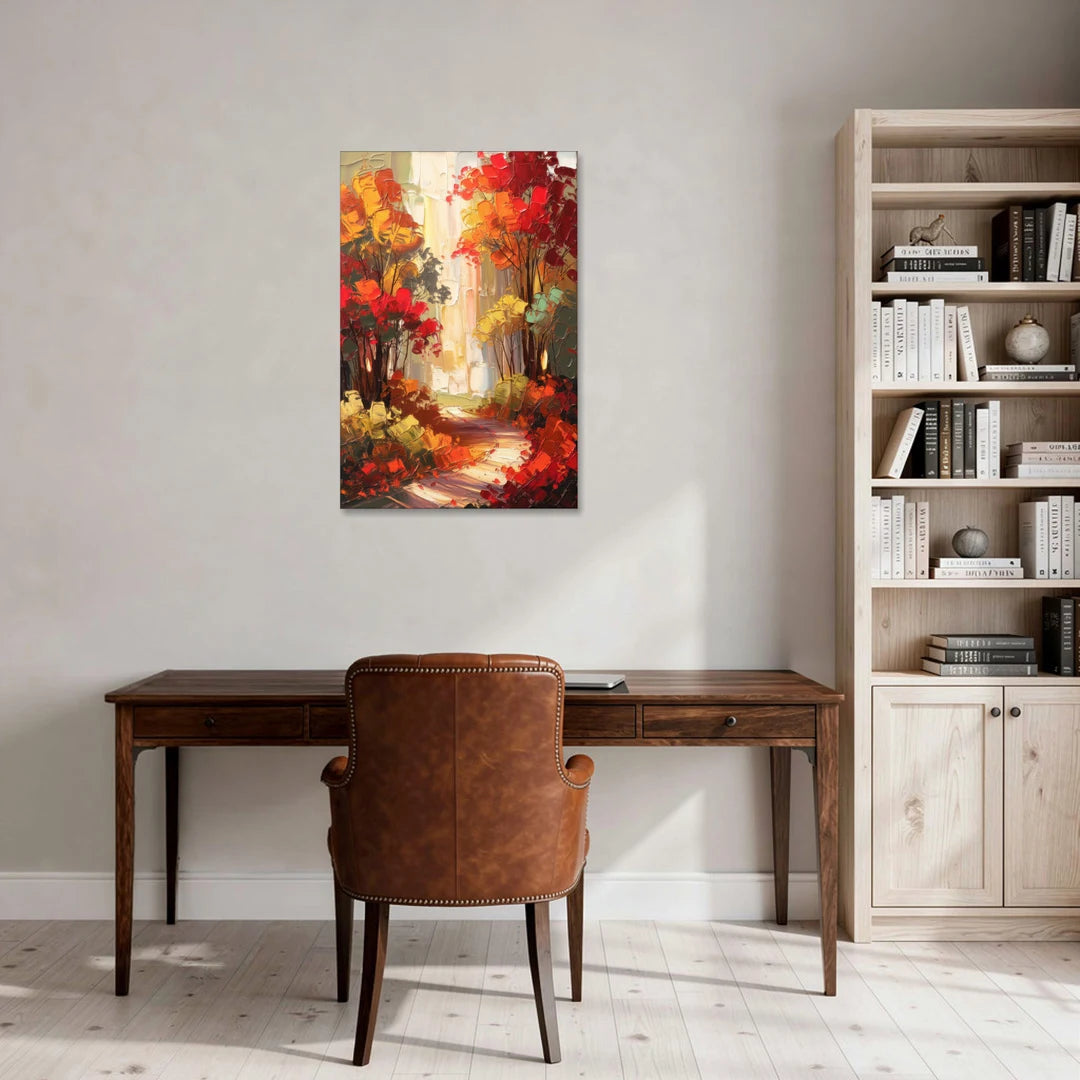 Traverse City Autumn Foliage - Canvas Wall Art - Office - 24x36