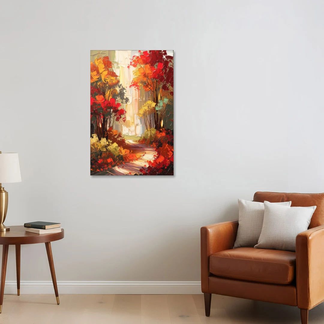 Traverse City Autumn Foliage - Canvas Wall Art - Sofa - 24x36