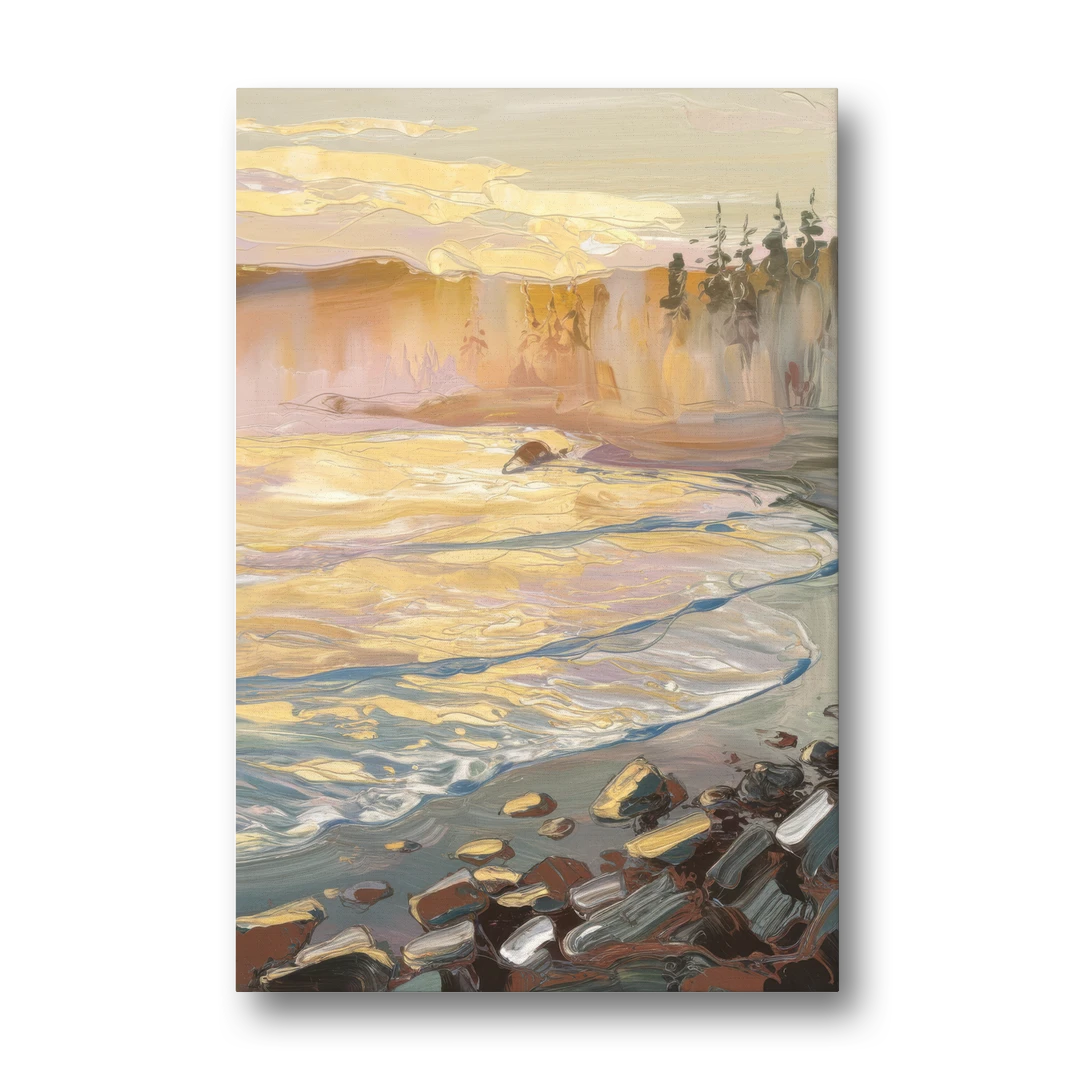 Traverse City Coastal Sunrise - Canvas Wall Art - Front