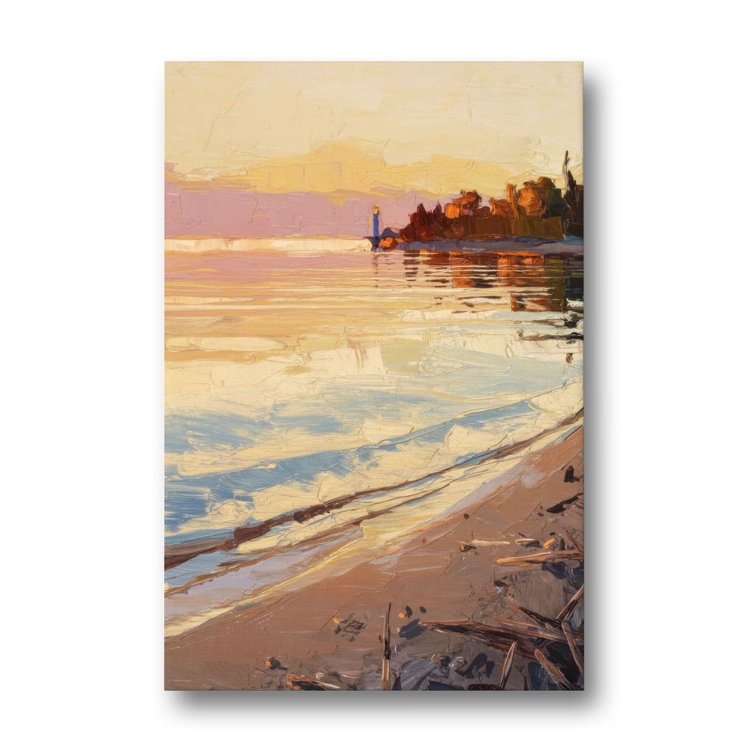 Traverse City Grand Traverse Bay - Canvas Wall Art - Front