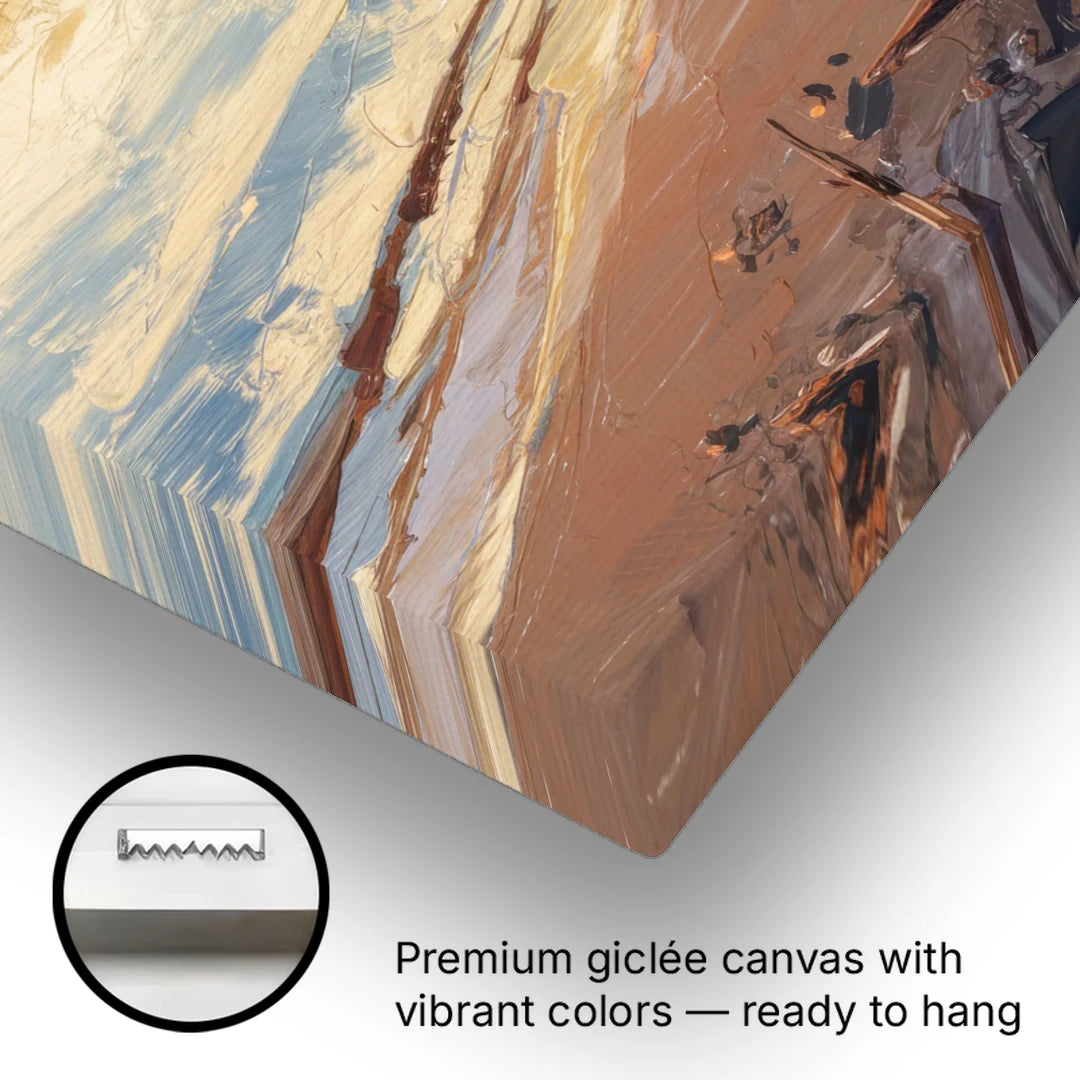Traverse City Grand Traverse Bay - Canvas Wall Art - Gallery Wrap Corner