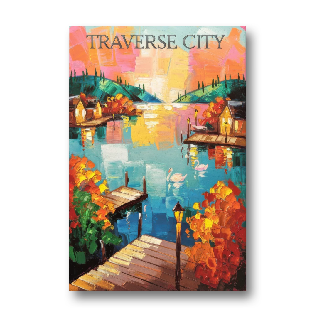 Traverse City Scenic Waterfront - Canvas Wall Art - Front