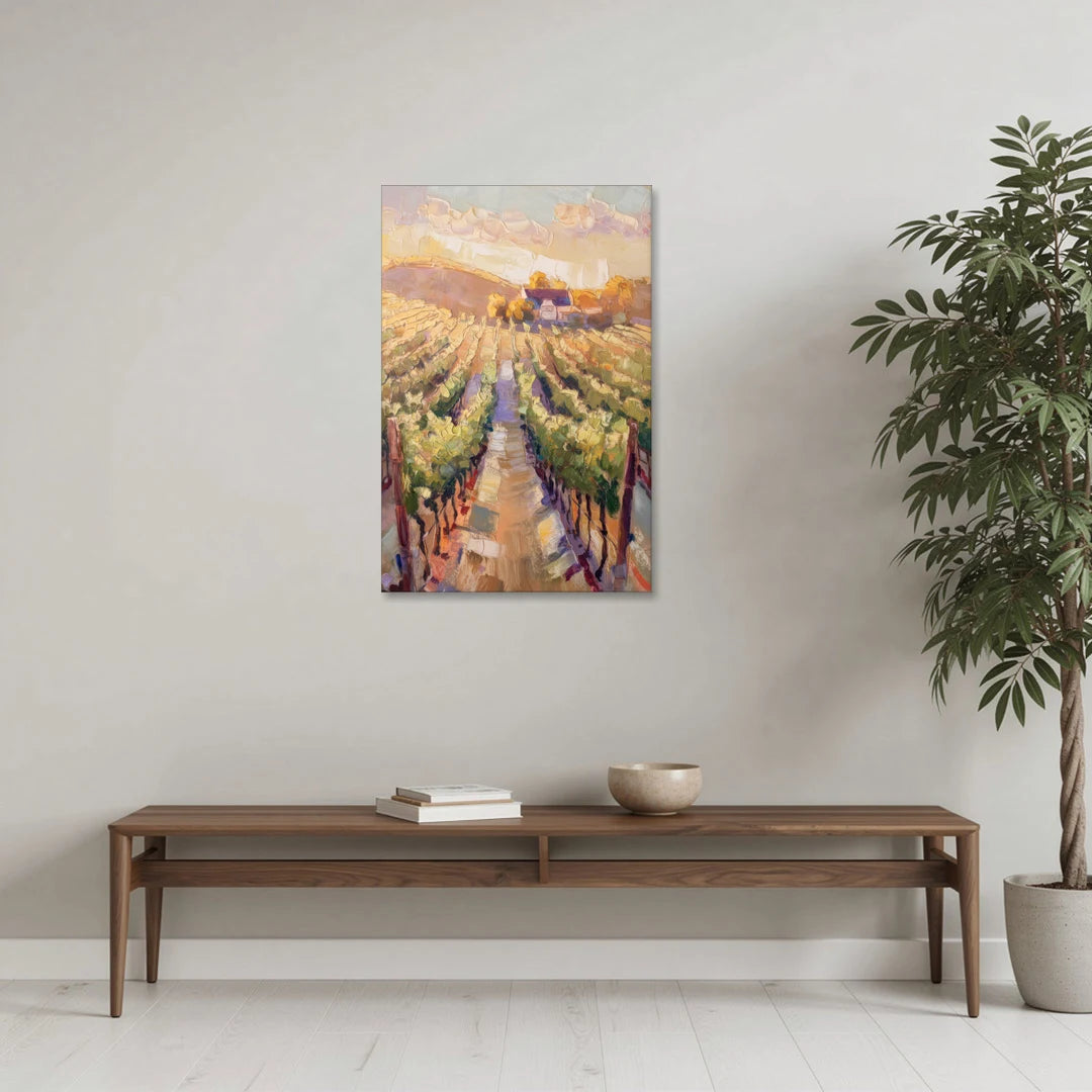 Traverse City Vineyard Scenery - Canvas Wall Art - Coffee Table - 24x36