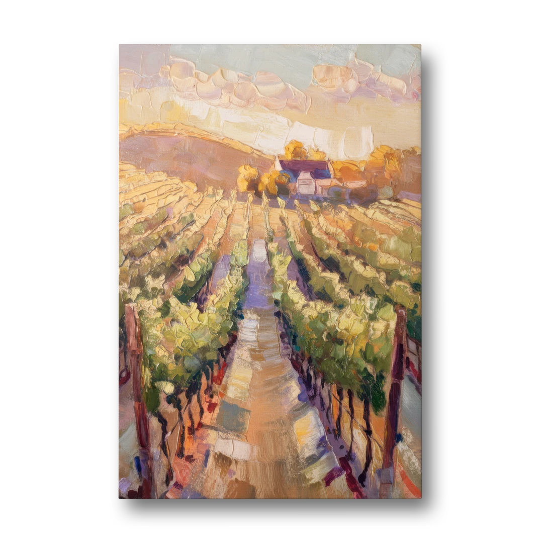 Traverse City Vineyard Scenery - Canvas Wall Art - Front