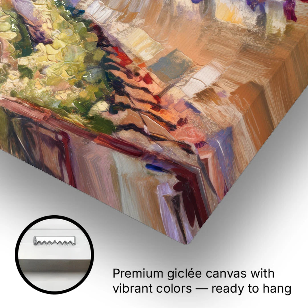 Traverse City Vineyard Scenery - Canvas Wall Art - Gallery Wrap Corner