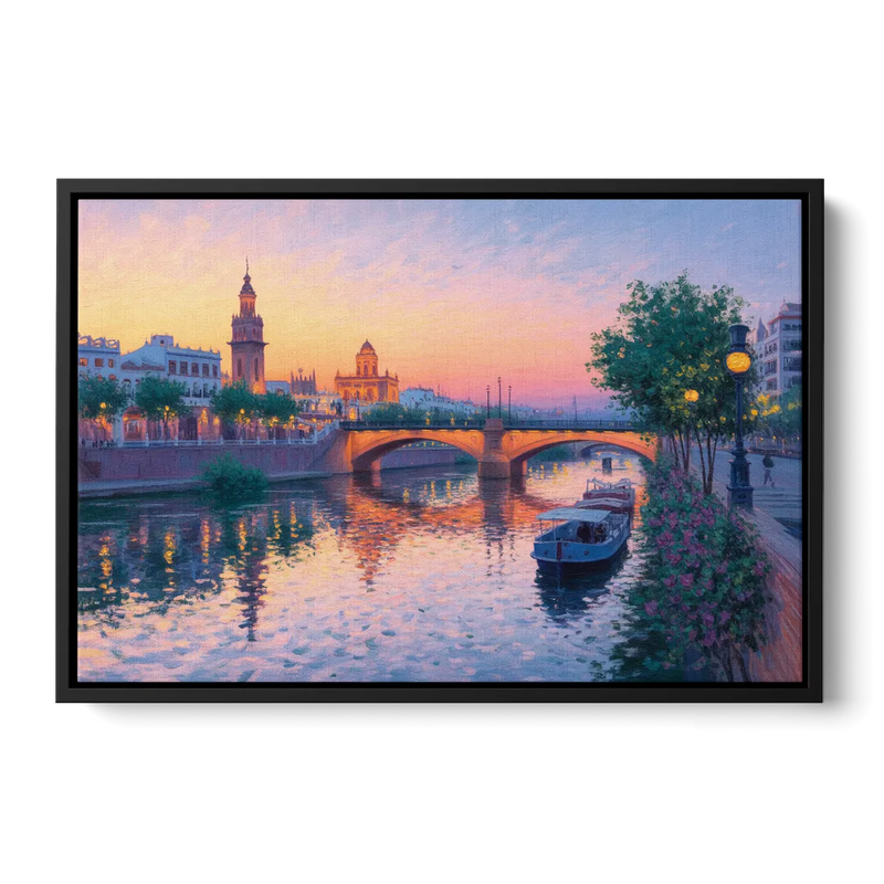 Triana Twilight Front - Black Canvas Wall Art