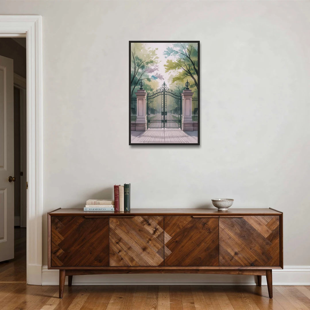Trinity Bellwoods Park - Black Framed Canvas Wall Art - Coffee Table - 24x36