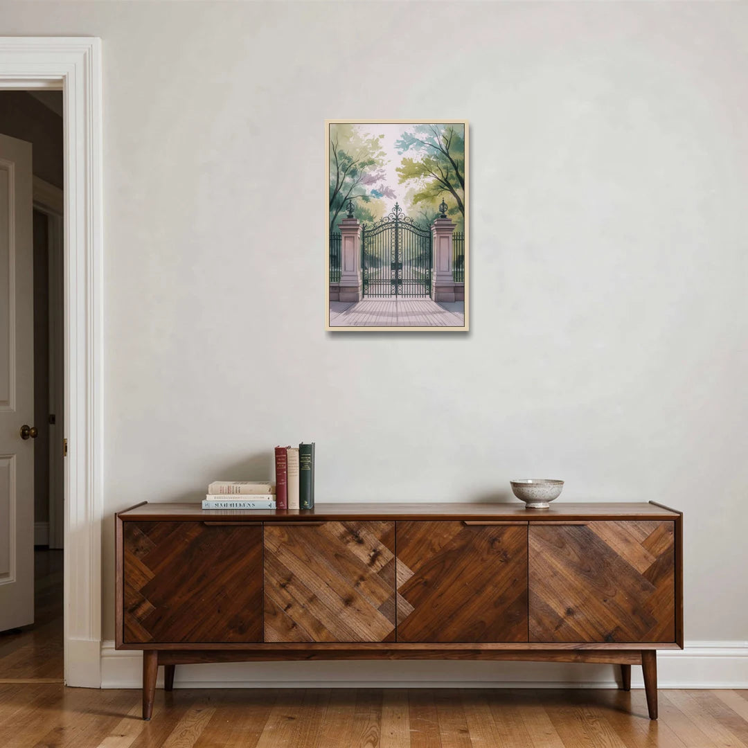 Trinity Bellwoods Park - Oak Framed Canvas Wall Art - Coffee Table - 20x30