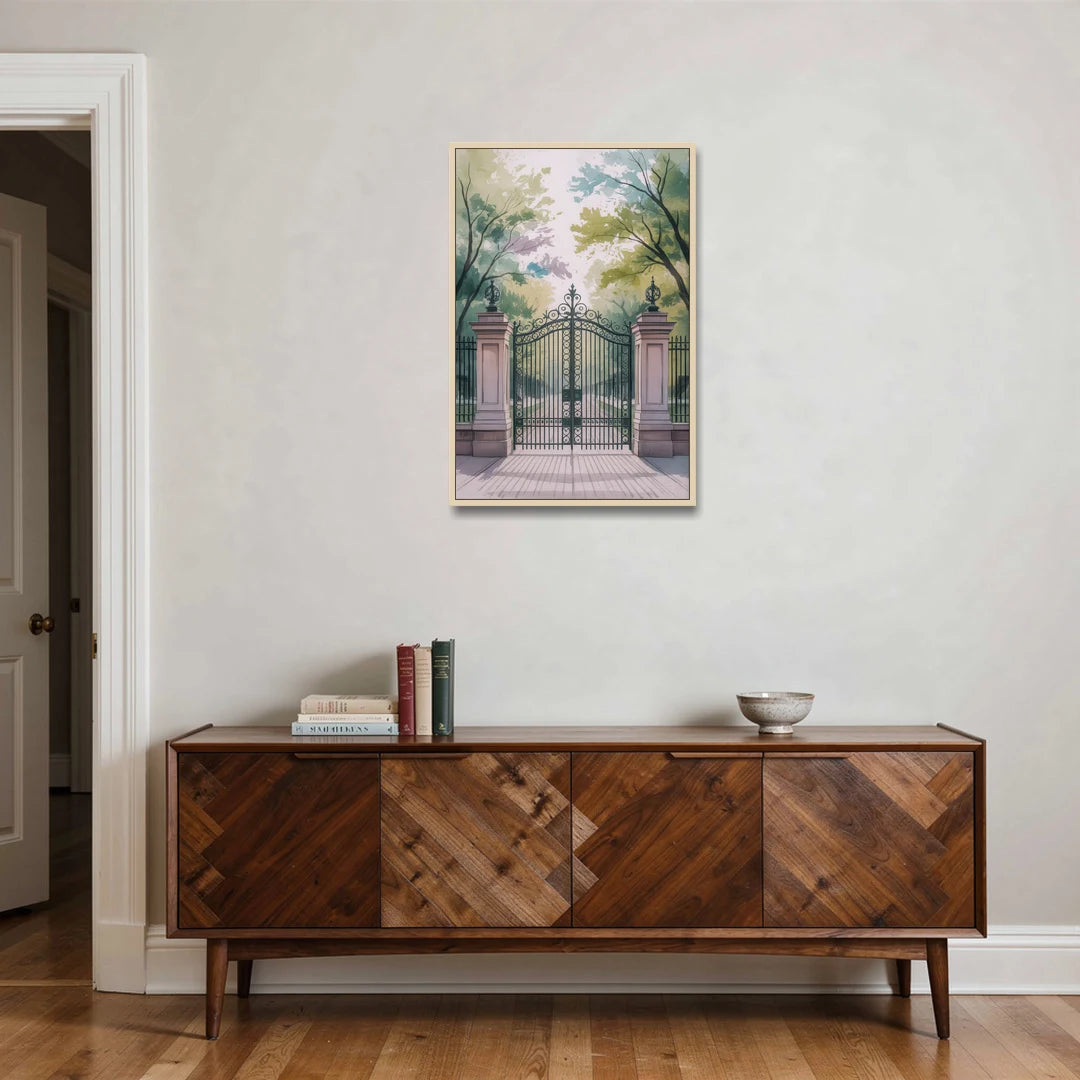 Trinity Bellwoods Park - Oak Framed Canvas Wall Art - Coffee Table - 24x36