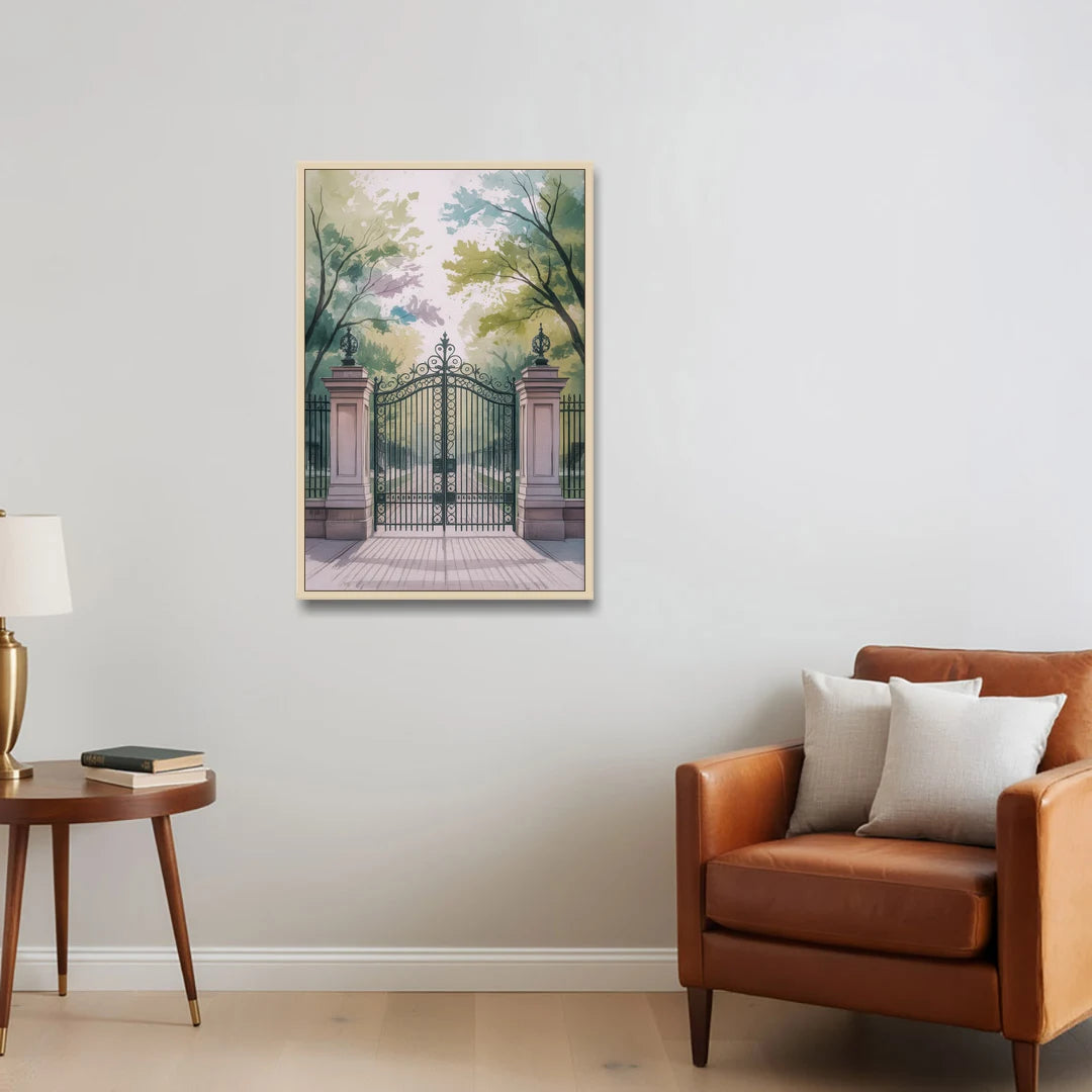 Trinity Bellwoods Park - Oak Framed Canvas Wall Art - Sofa - 24x36