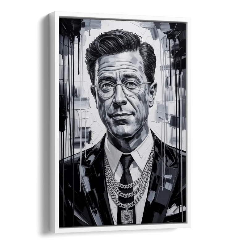 Truth Line Side - White Canvas Wall Art