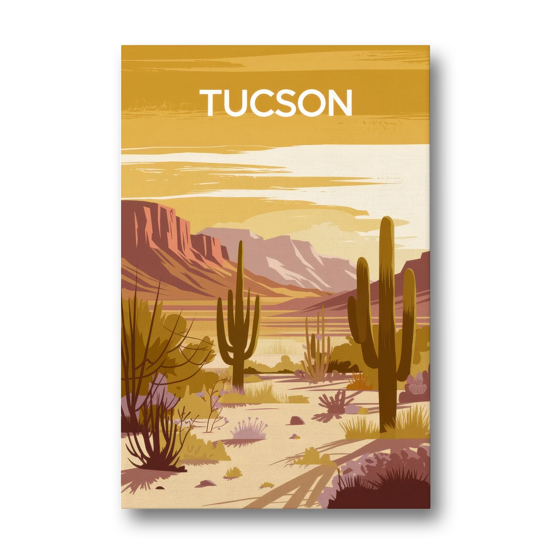 Tucson Mountain Views - Canvas Wall Art - Front