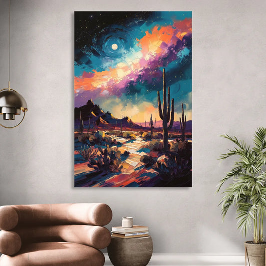 Tucson Night Sky Living Room - Canvas Wall Art