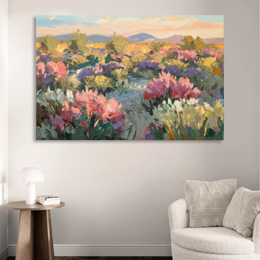 Tucson Wildflower Fields Living Room - Canvas Wall Art