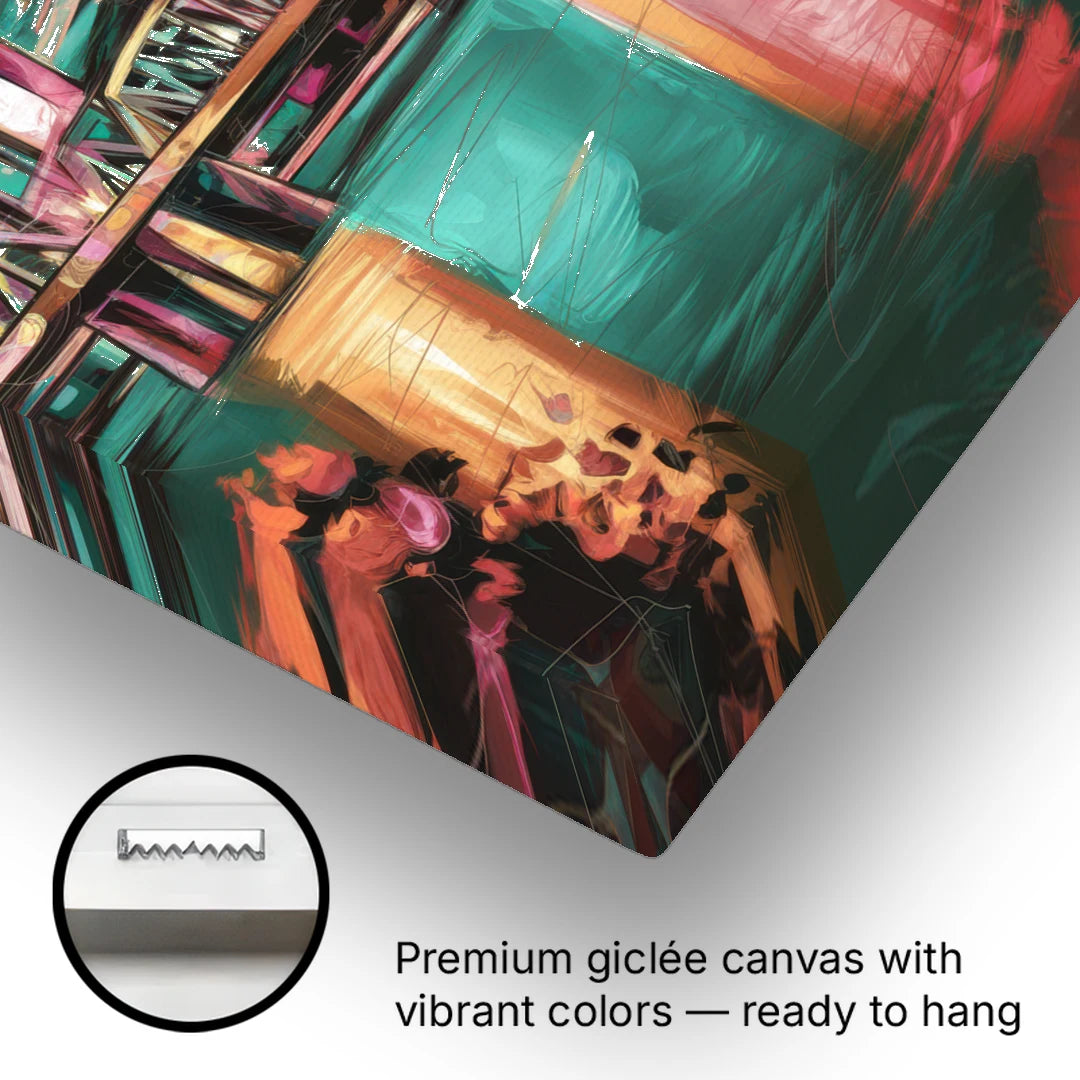 Tulsa Downtown Vibes - Canvas Wall Art - Gallery Wrap Corner