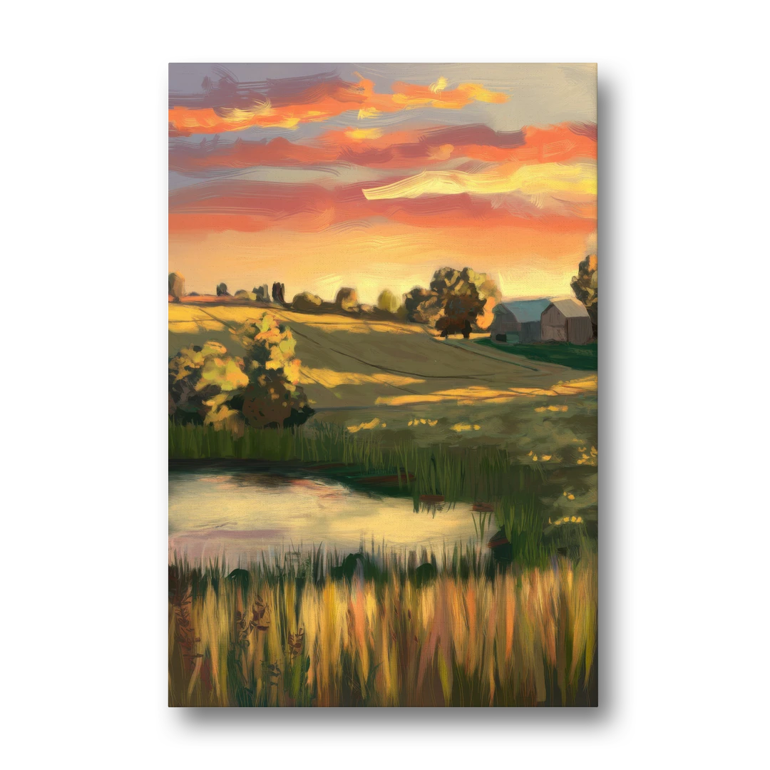 Tulsa Golden Hour - Canvas Wall Art - Front