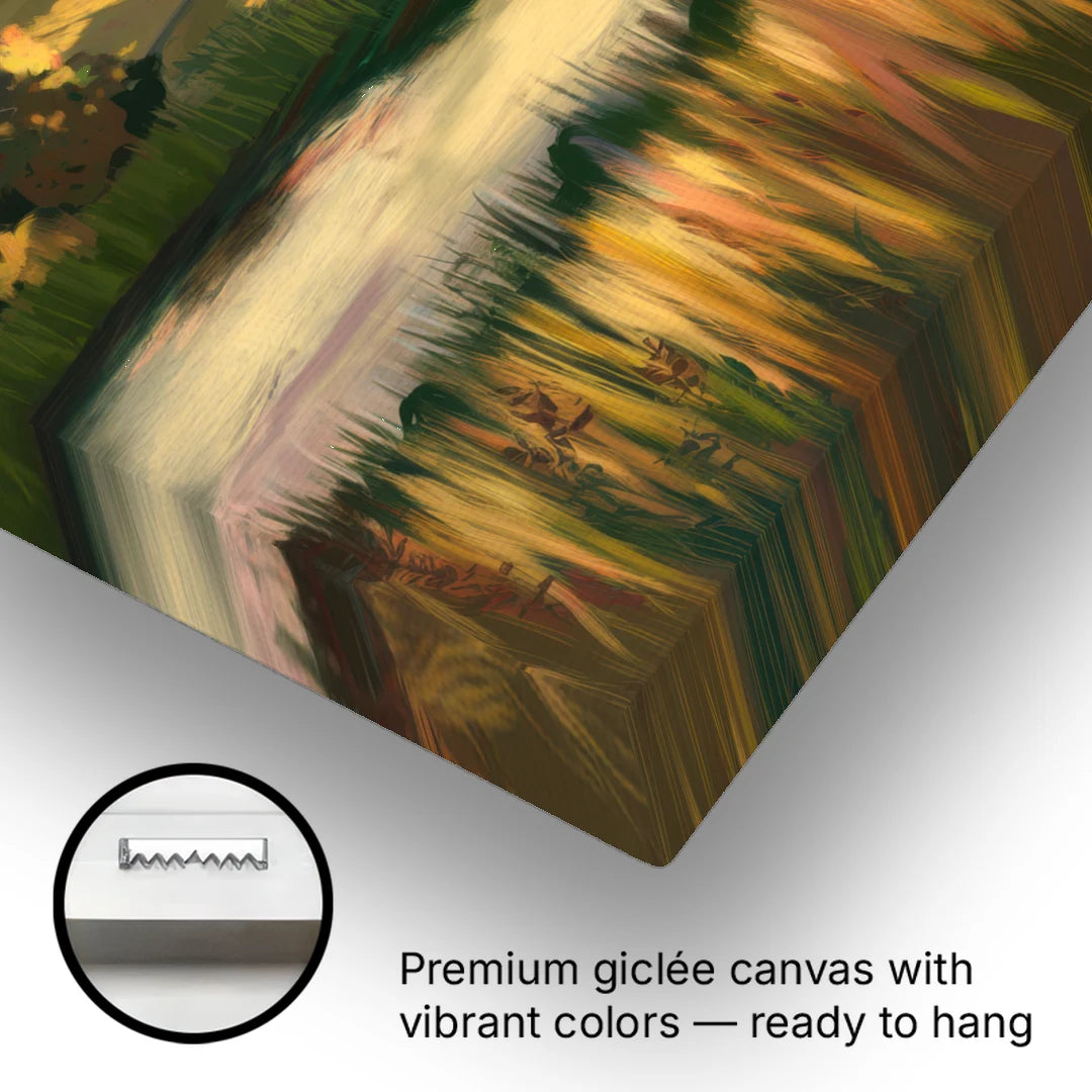 Tulsa Golden Hour - Canvas Wall Art - Gallery Wrap Corner