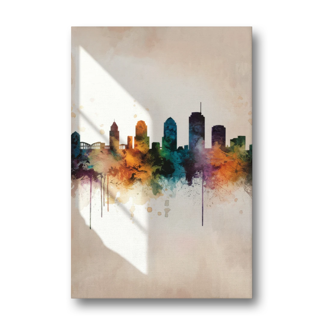 Tulsa Historic Landmarks - Canvas Wall Art - Front