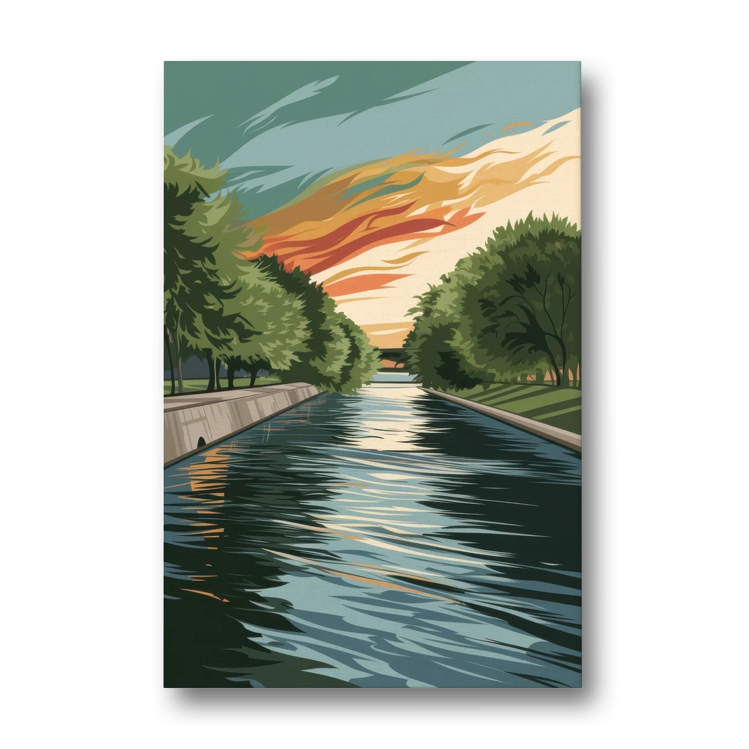 Tulsa Riverfront Views - Canvas Wall Art - Front