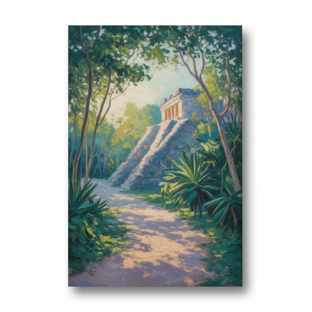 Tulum Jungle Path - Canvas Wall Art - Front