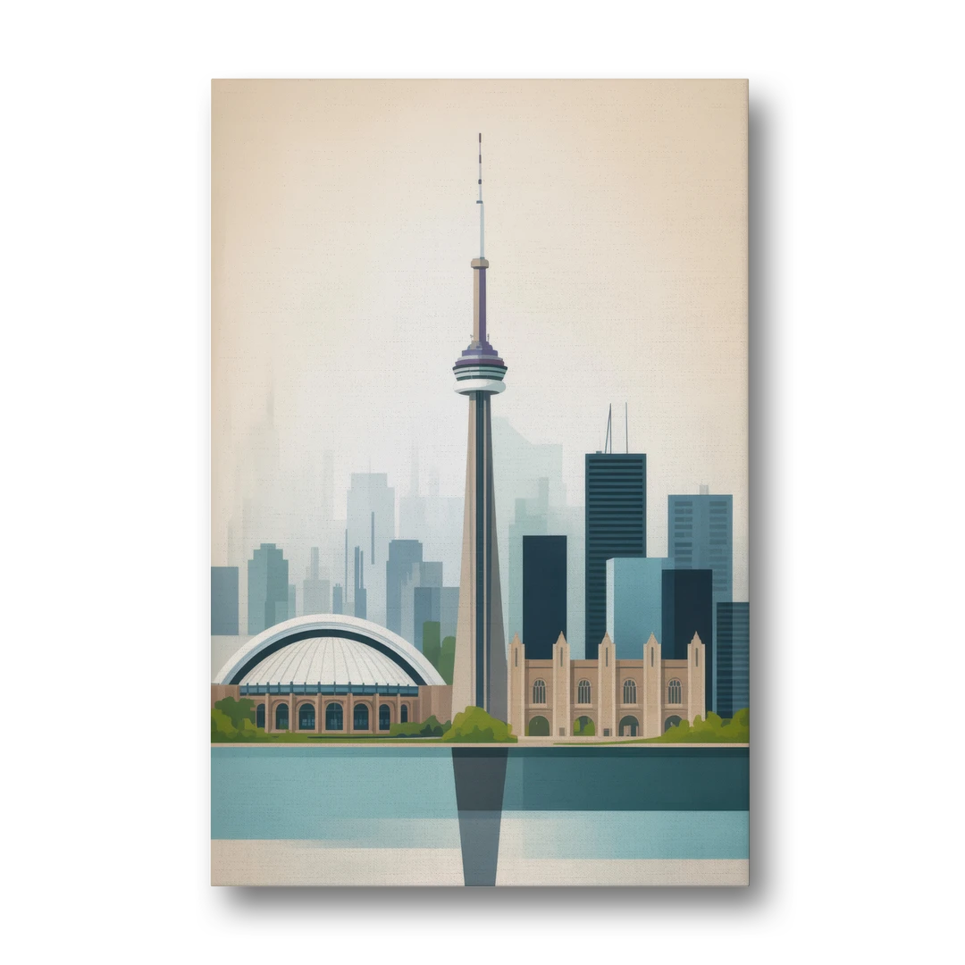 University of Toronto Campus - Canvas Wall Art - Front