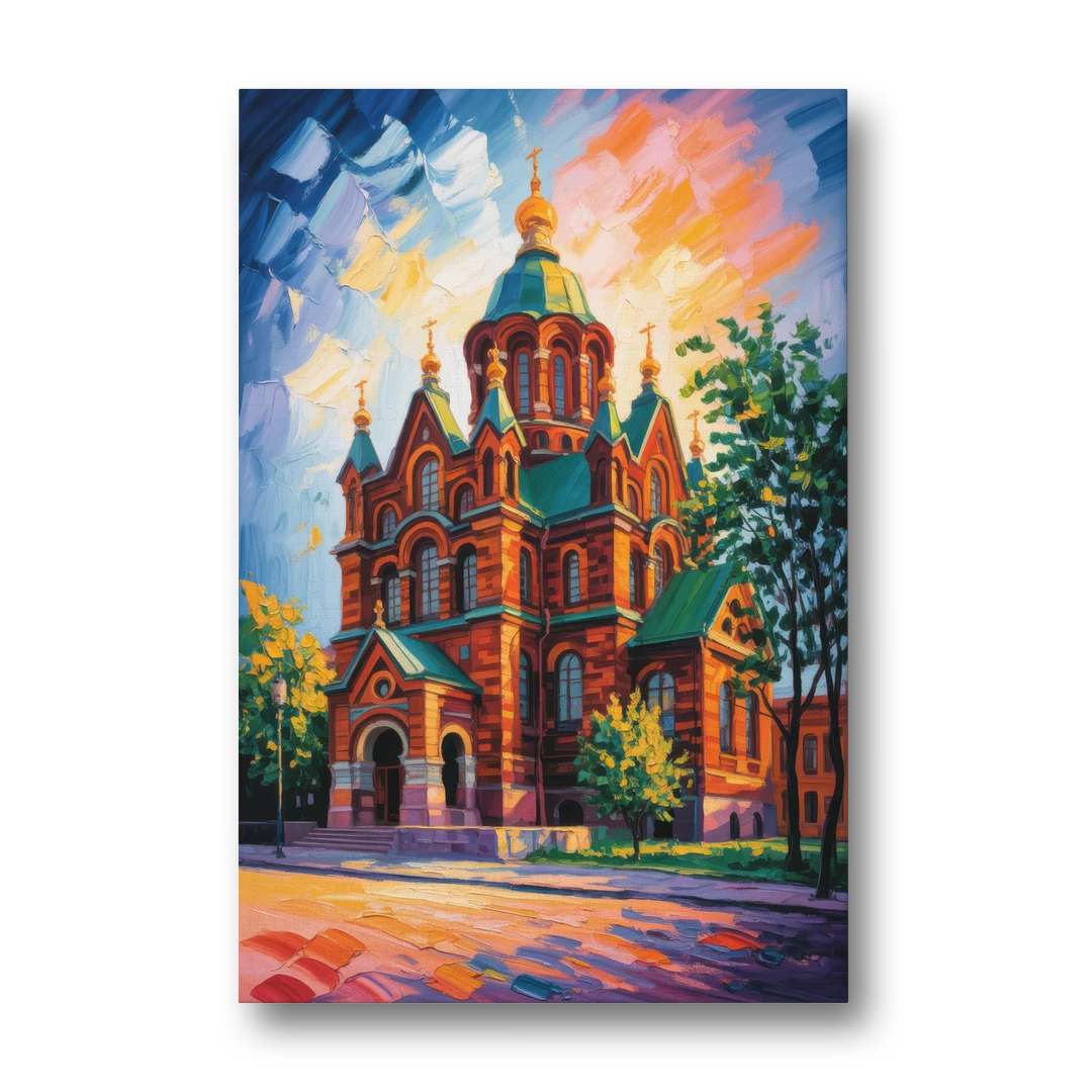 Uspenski Cathedral Charm - Canvas Wall Art - Front