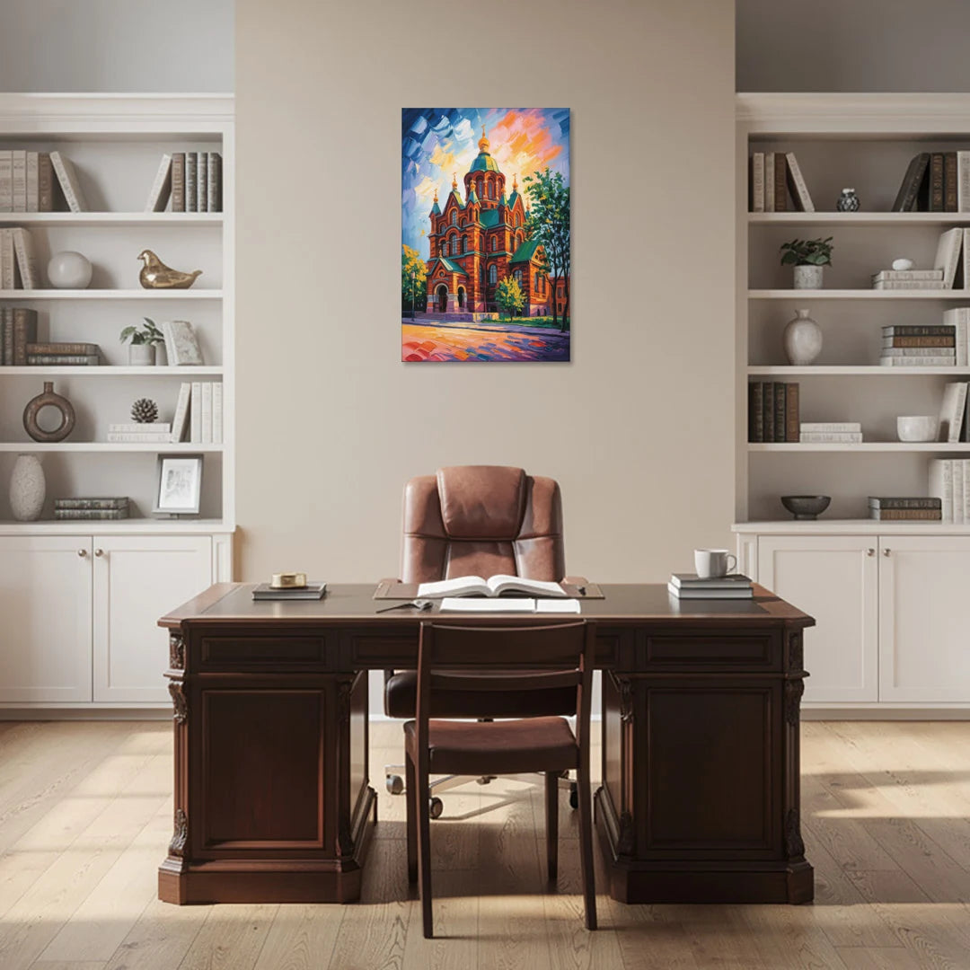 Uspenski Cathedral Charm - Canvas Wall Art - Office - 24x36