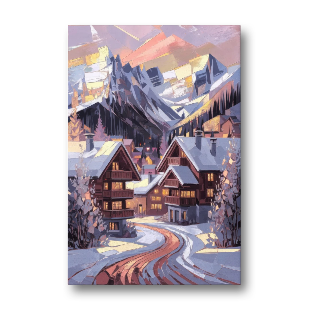 Vail Alpine Village - Canvas Wall Art - Front