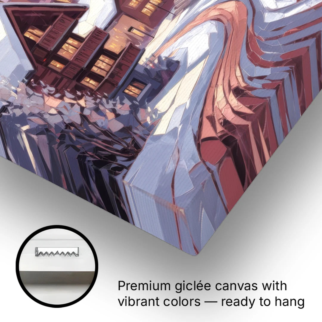 Vail Alpine Village - Canvas Wall Art - Gallery Wrap Corner