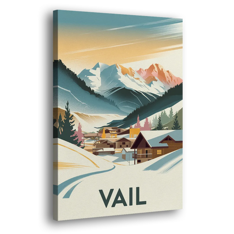 Vail Colorado Charm - Canvas Wall Art