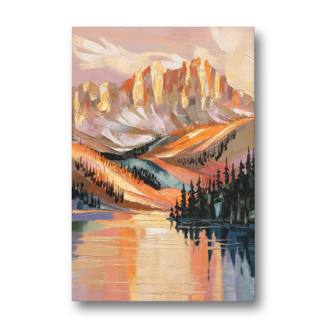 Vail Mountain Sunrise - Canvas Wall Art - Front